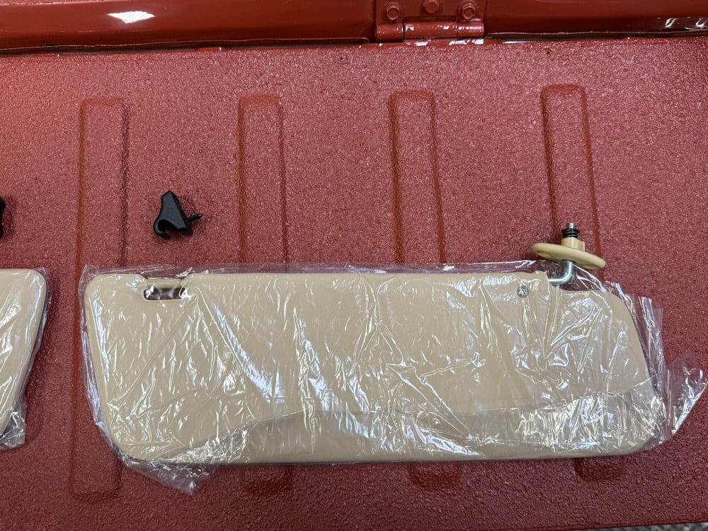 79-83 Sun Visors OEM Side View