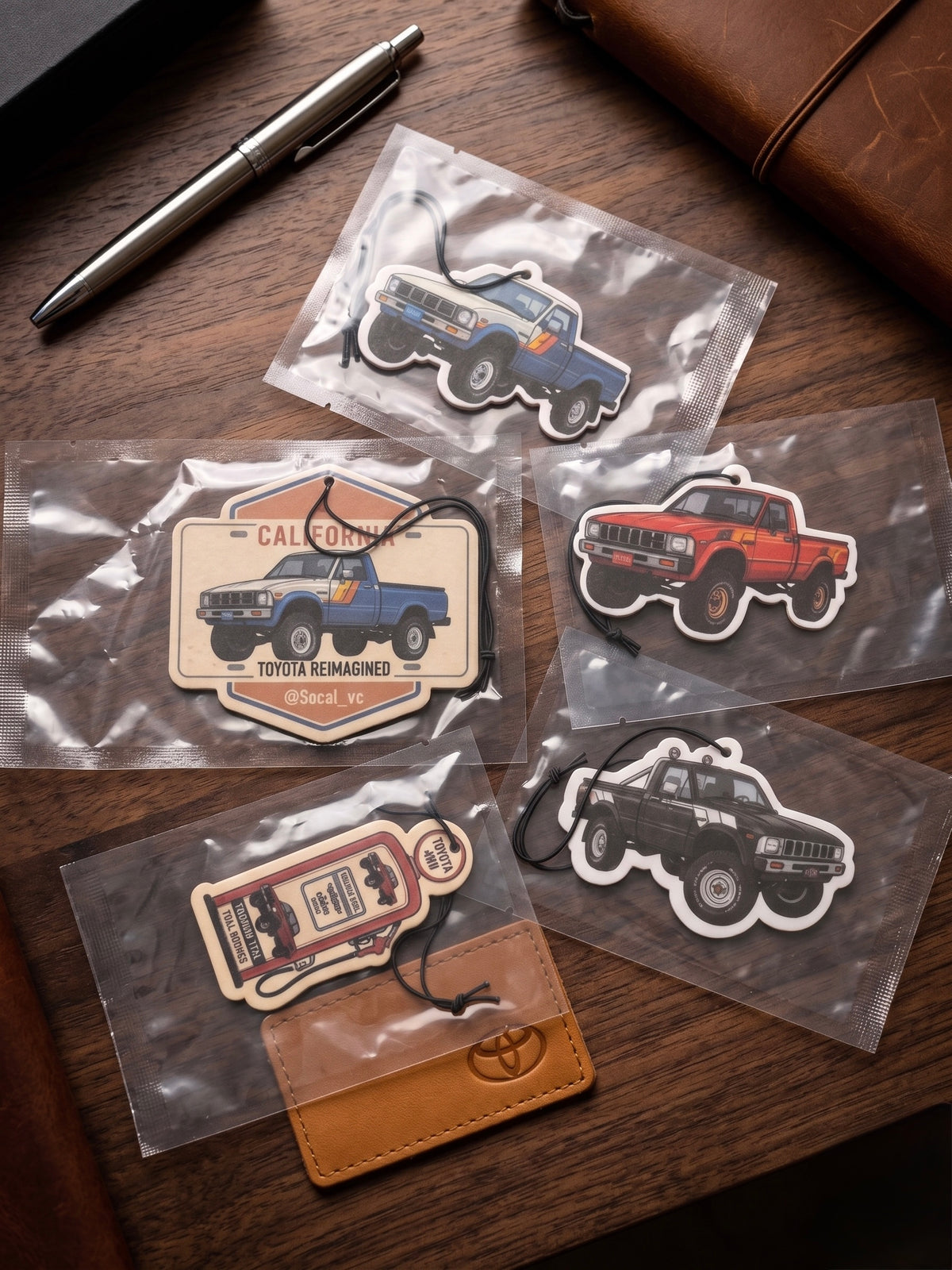 Toyota Air Fresheners — Black Ice Scent | Pack of 5