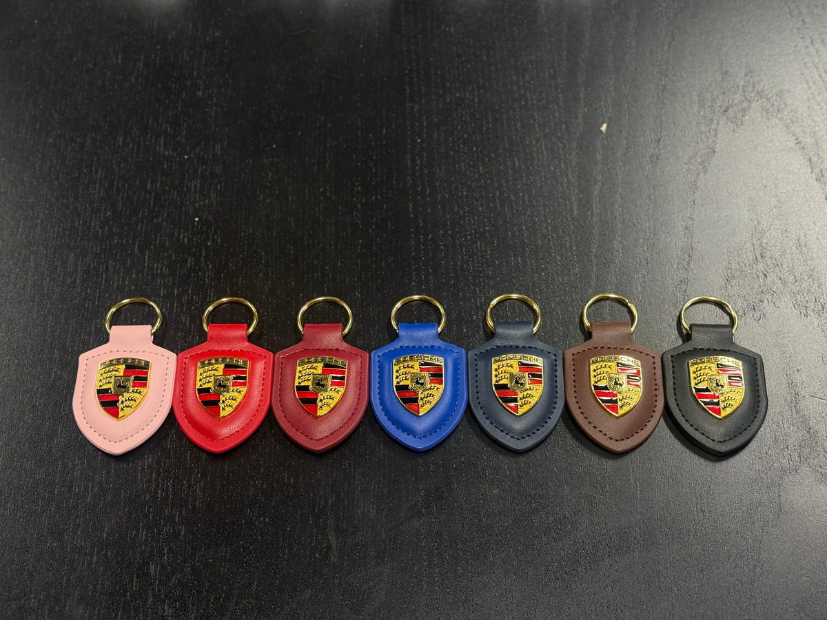 Porsche Crest Key Chain Navy