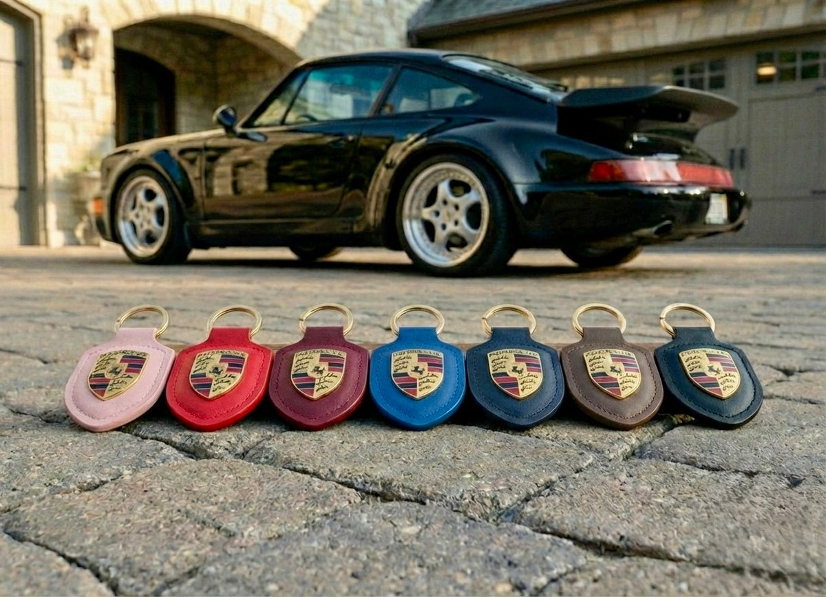 Porsche Crest Key Chain Black