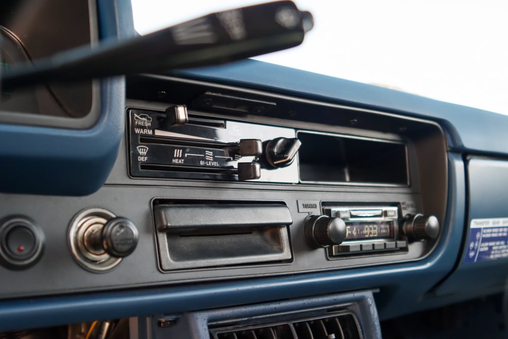 79-83 Toyota Pickup Retro Radio Front View