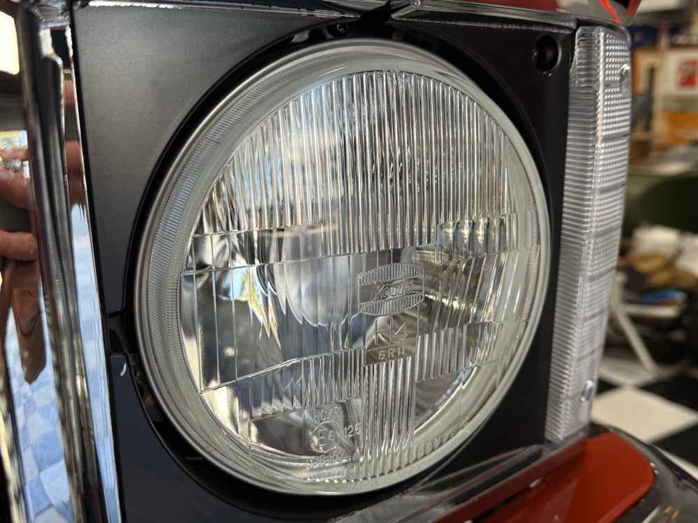 H4 Round Headlights Installed